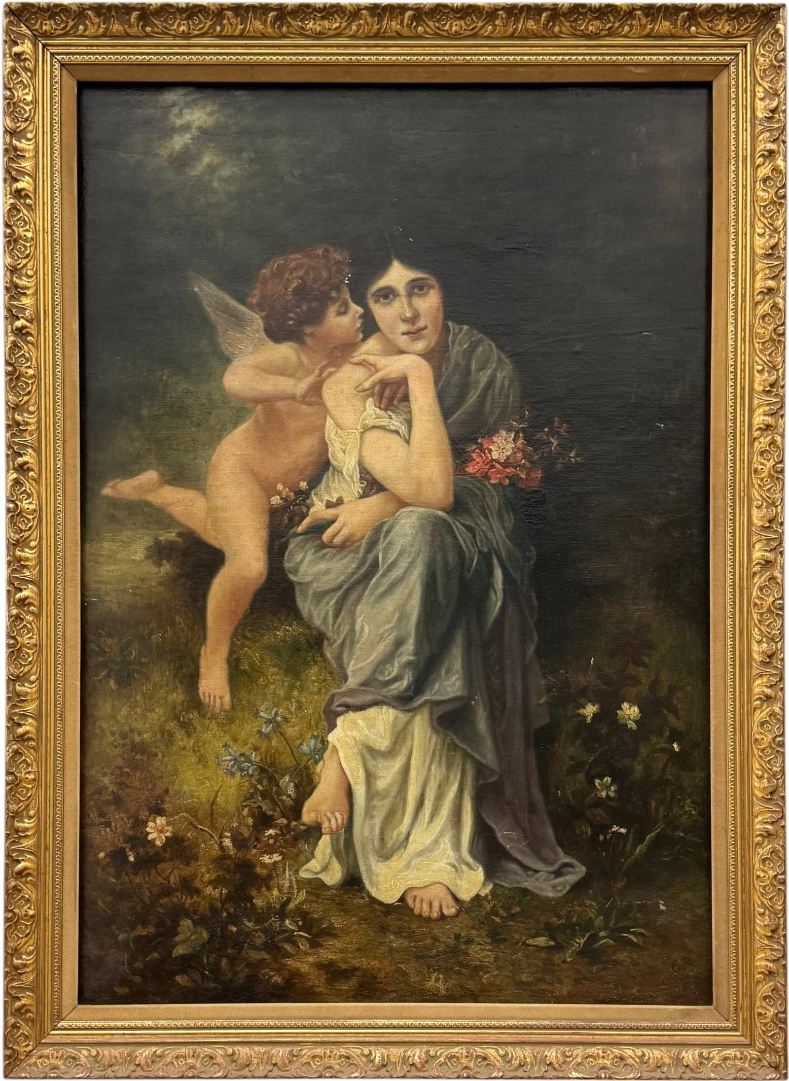 "Songs Of Spring" After William-Adolphe Bouguereau In Gilded Frame (1 of 3)