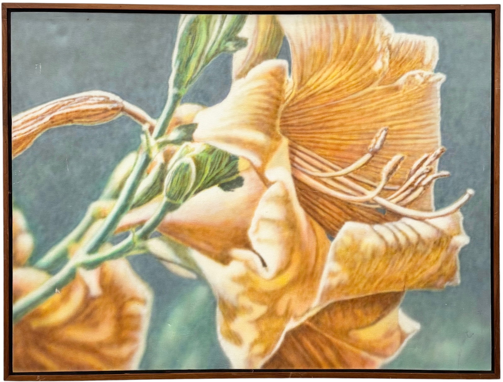 WAYNE TIMM (1937-2001, American) Trumpet, Miami 1972, Photorealism 56" LARGE (1 of 6)