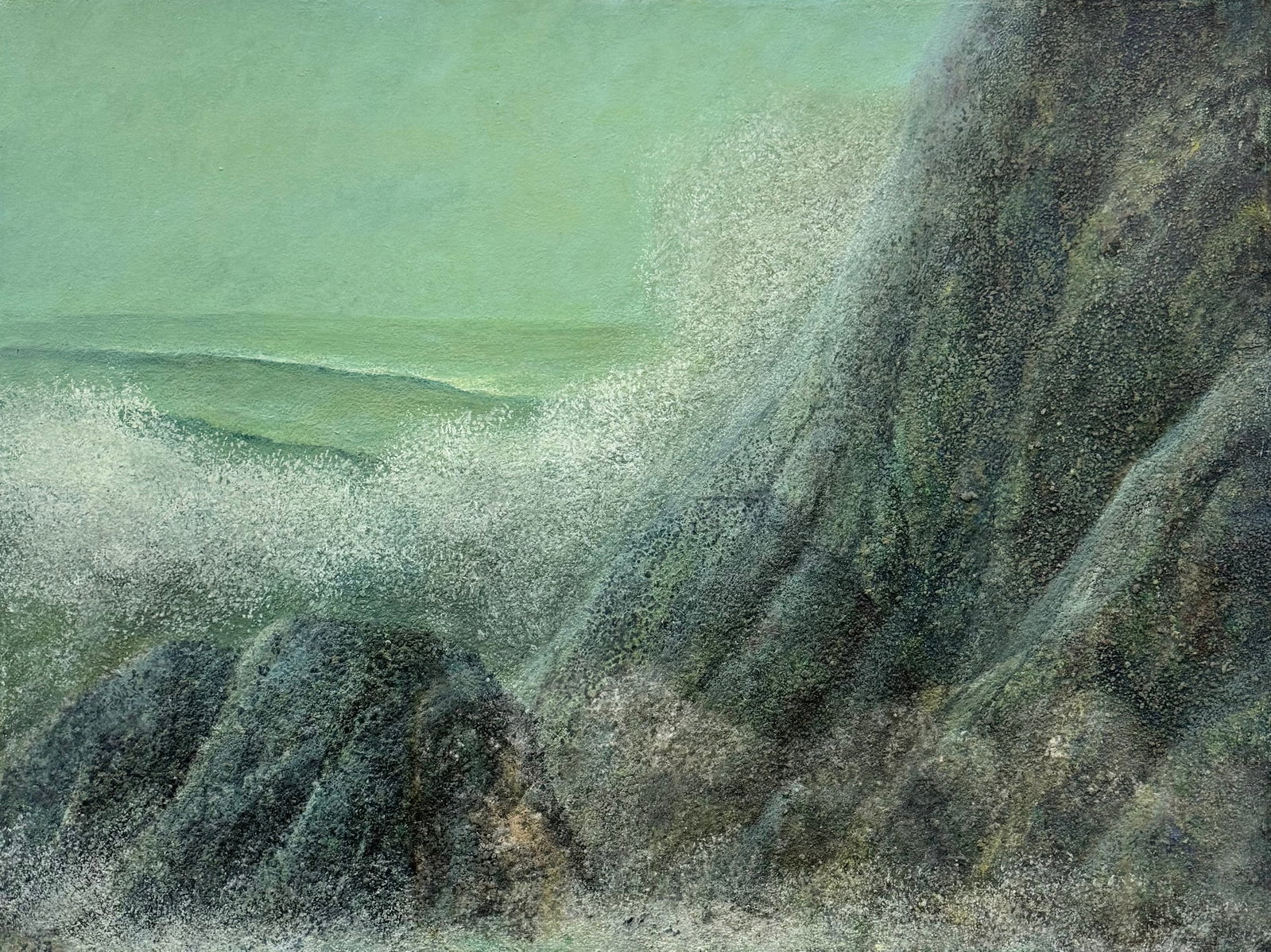 BEN DRABECK Cliff (1935-2019, Massachucetts) Ciff Side Wave (1 of 4)