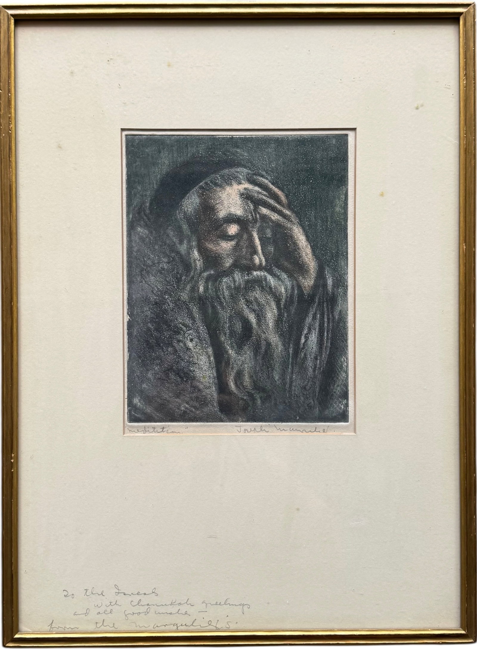 Joseph Margulies (1896–1984) Meditation, Pencil Signed (1 of 4)