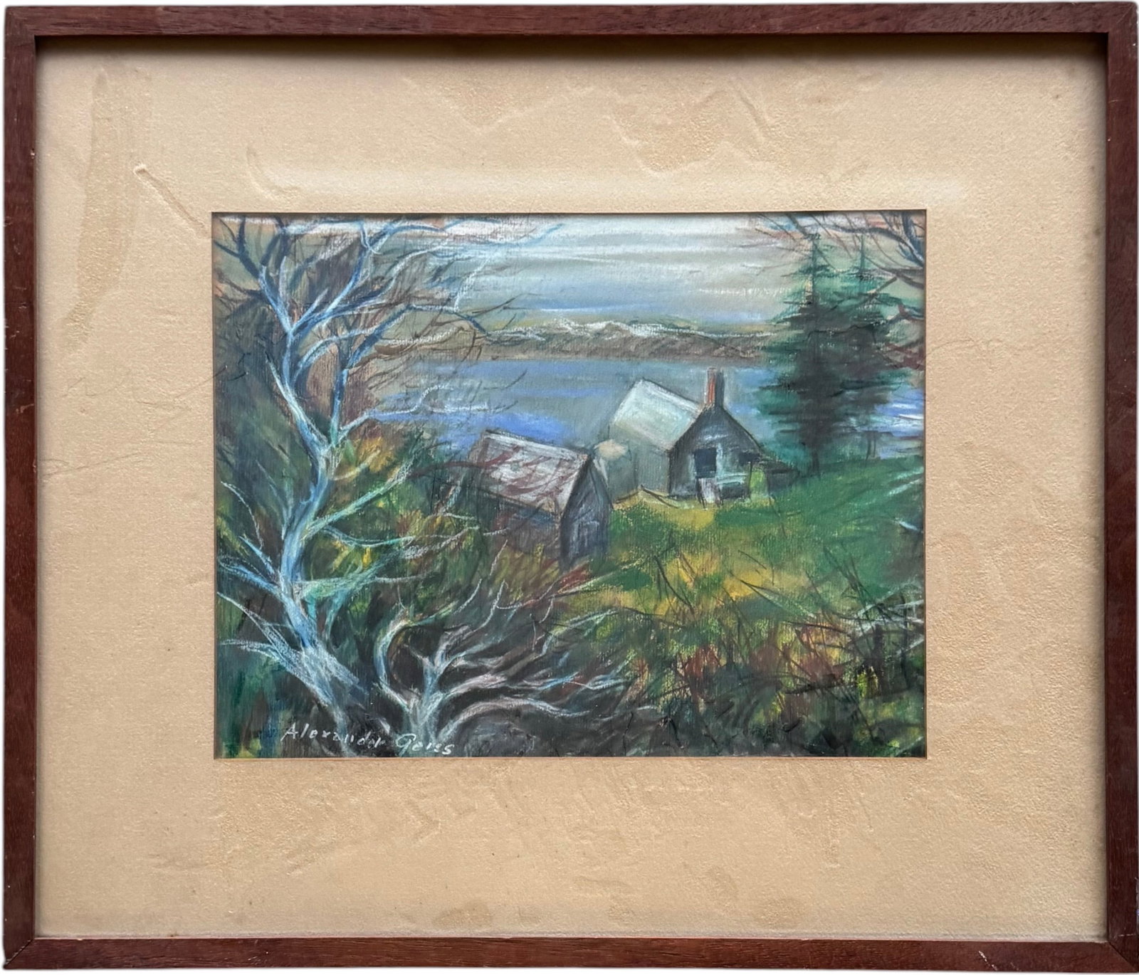 ALEXANDER GEISS (1896-1974, Russian American) Regionist Landscape (1 of 3)