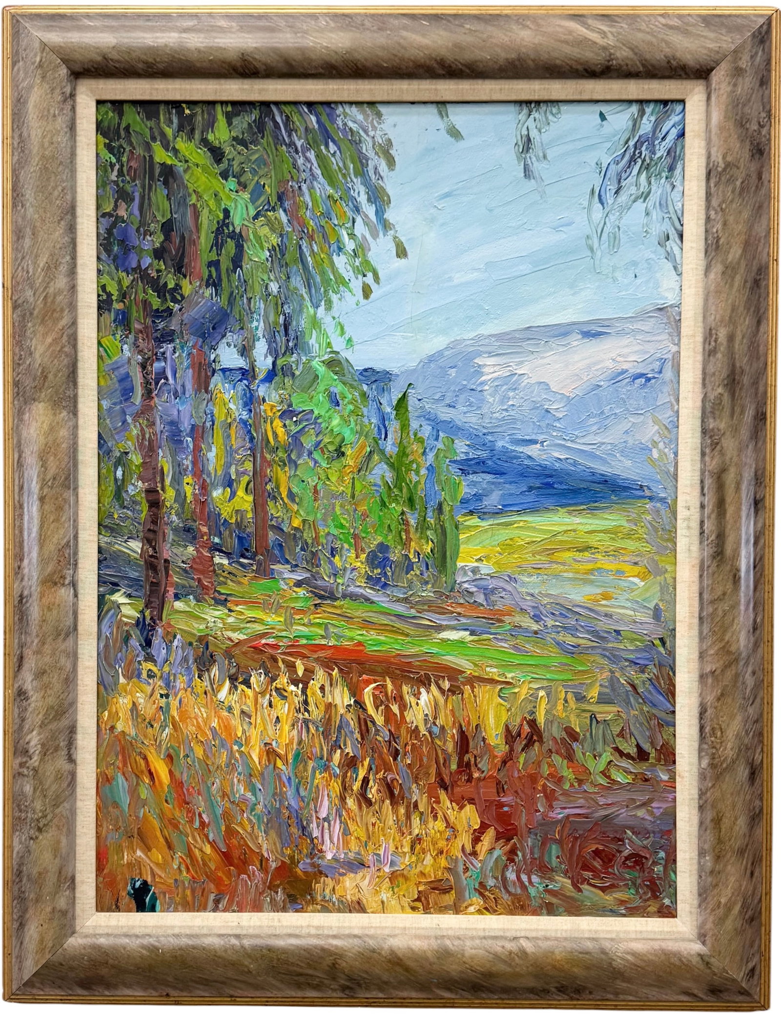 ALEXANDER KIRK ((1948–2006, American) Colorful Impasto Landscape (1 of 5)
