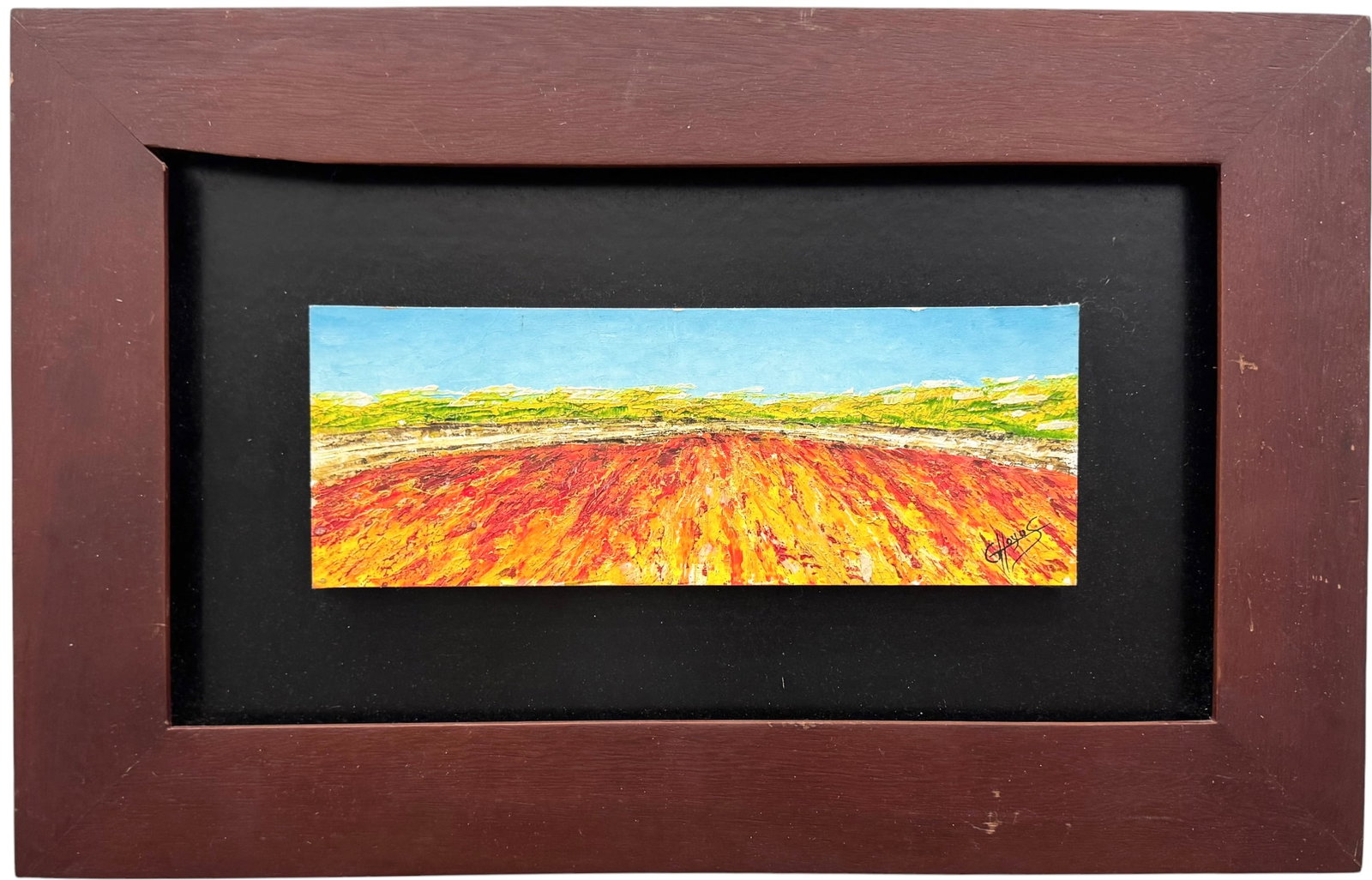 20th Century Latin American Signed Panorama Landscape Oil Painting (1 of 3)
