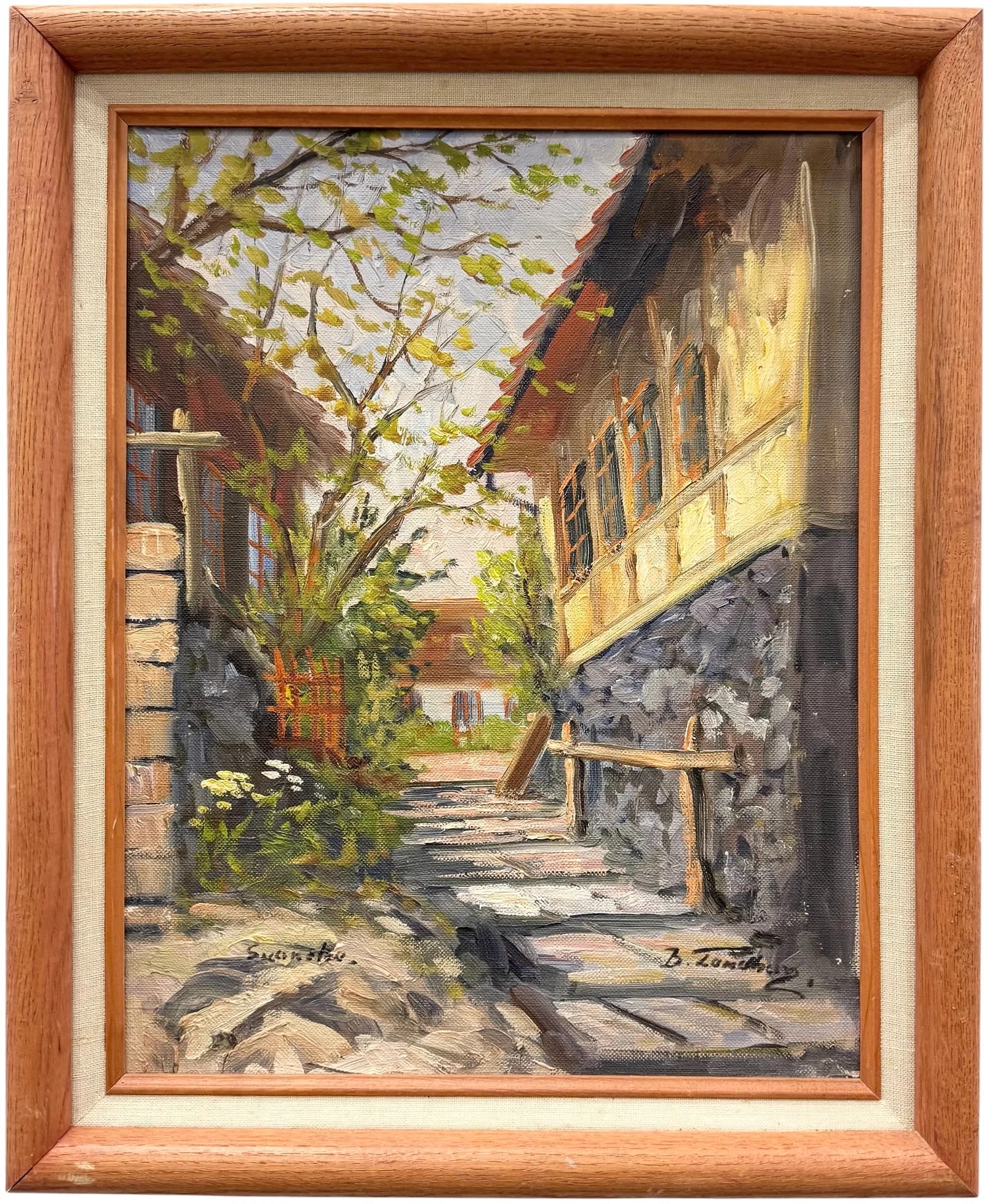 BO LANDBERG (1907-1983, Sweden) Street Scene (1 of 4)
