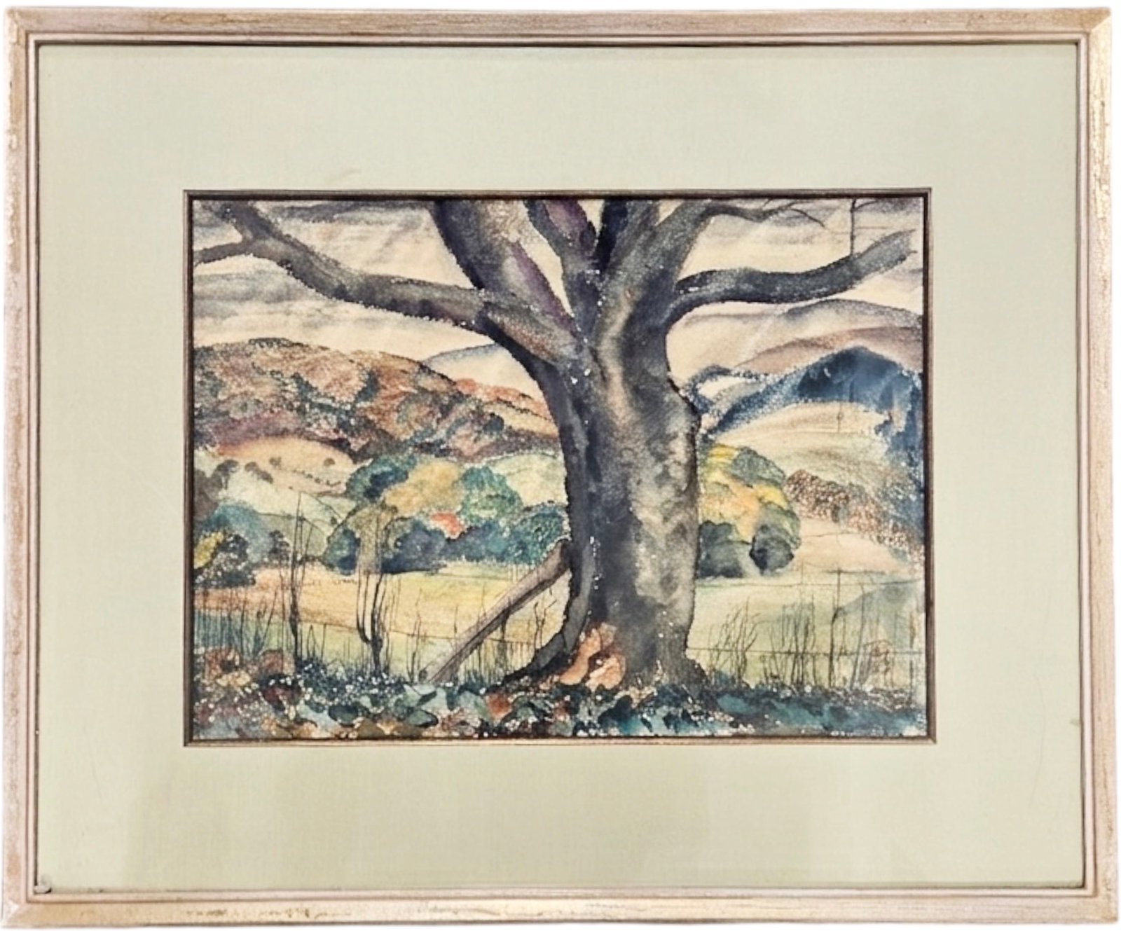 FAYE SWENGEL BADURA (1904-1988, American) Landscape New Hope PA Artist, WPA (1 of 2)