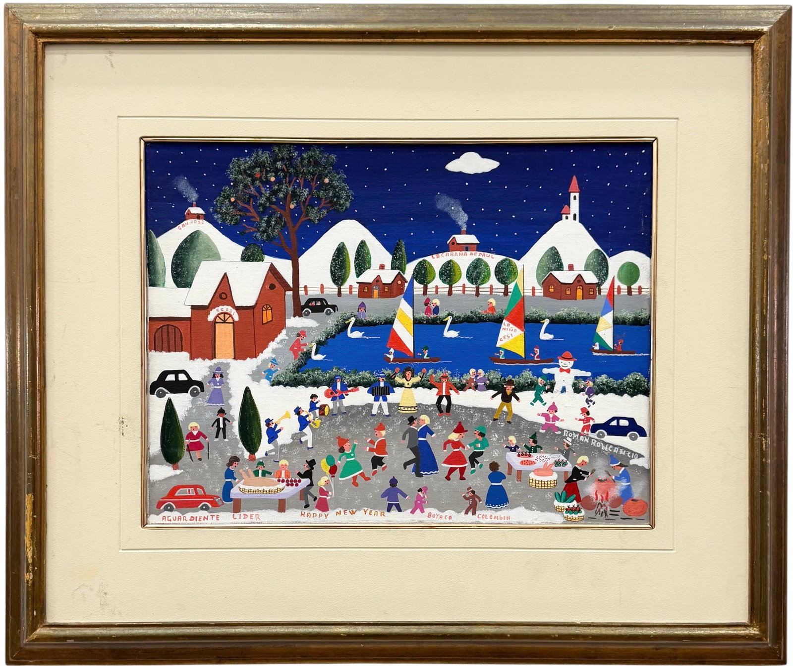 Roman Roncancio García (Colombian, b. 1938) Happy New Year (1 of 4)