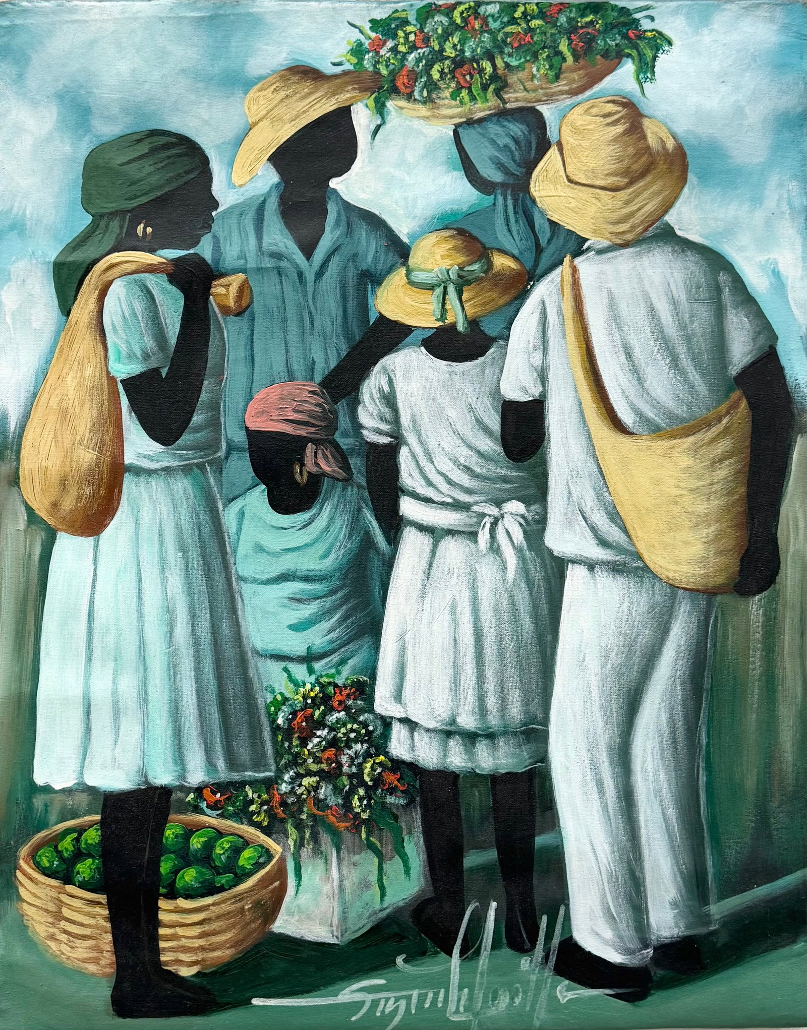 Raymond Lafaille (born 1956, Haitian) Figures (1 of 3)