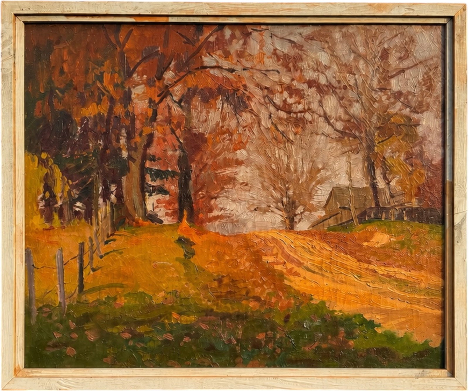 American Impressionist New Hope School Autumn Landscape Painting (1 of 3)