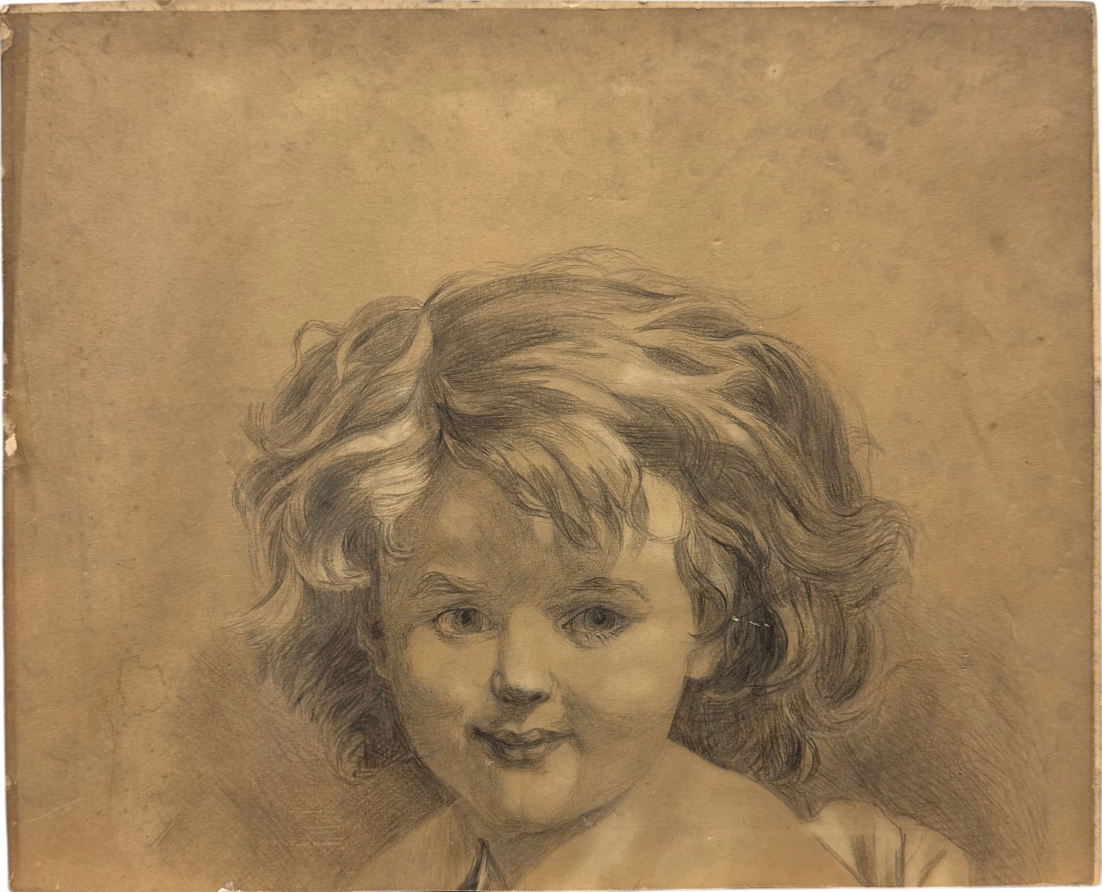JOHANNES NOTZ (1802-1862, Switzerland) Child Drawing (1 of 2)