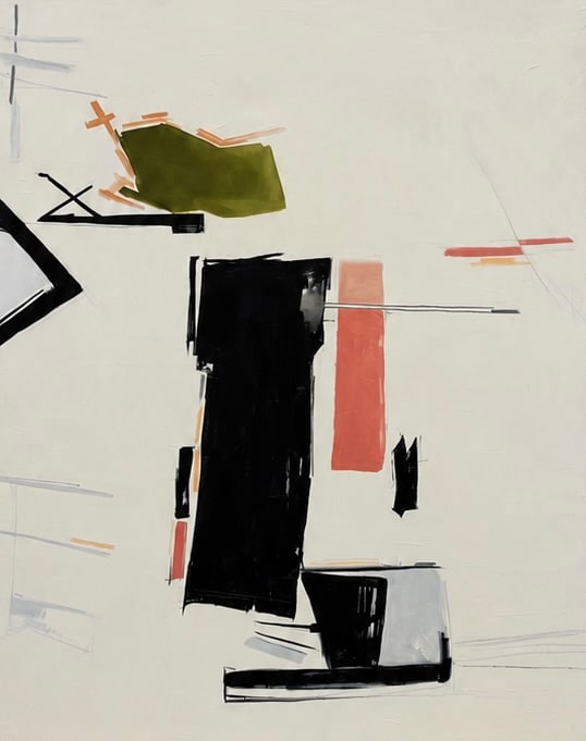 Monumental Contemporary Abstract Expressionist Painting 60" (1 of 3)