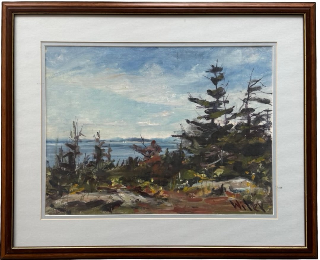 Fred Wiley (American, 1916-2010) Monhegan Island Maine Watercolor (1 of 3)
