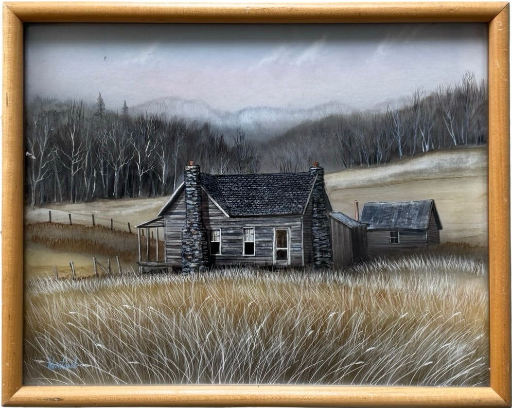 Herbert Weintraub (American, 1934–2019) Homestead Lanscape: Watercolor on paper 14 x 11 in