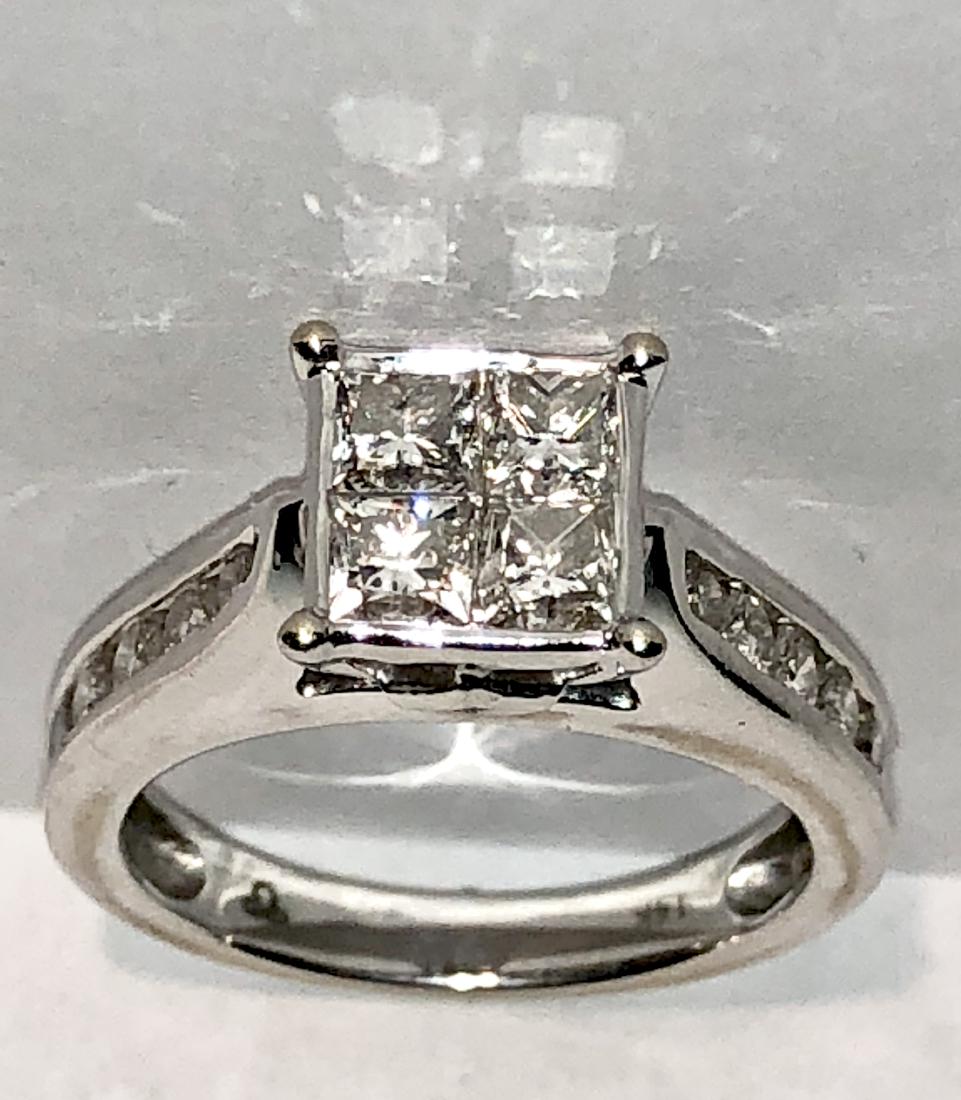 14K gold 1.20 TCW SI1, H diamonds wedding ring. (1 of 4)