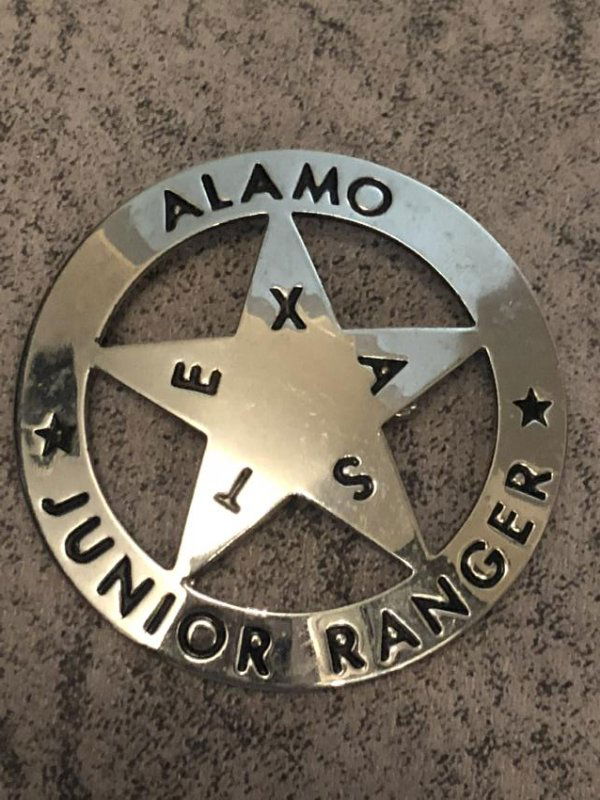 TEXAS ALAMO JUNIOR RANGER BADGE