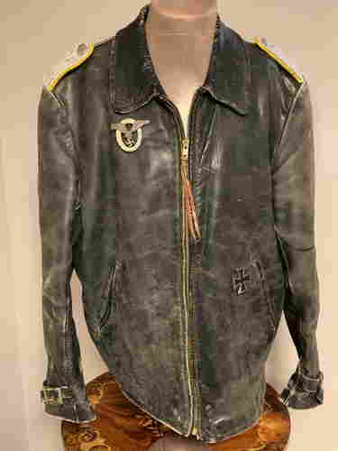 Ww2 German Nazi Luftwaffe Pilots Leather Jacket May 19 19 Rare Treasures In Pa