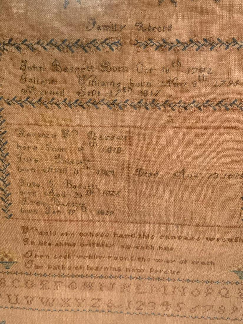RARE LATE 1700's FAMILY RECORD SAMPLER (1 of 10)