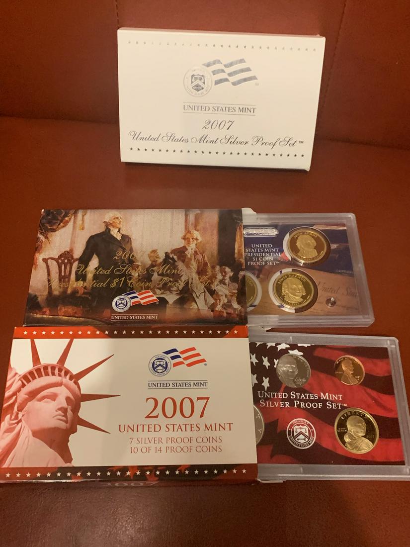2007 U.S. SILVER PROOF COINS SET (1 of 4)