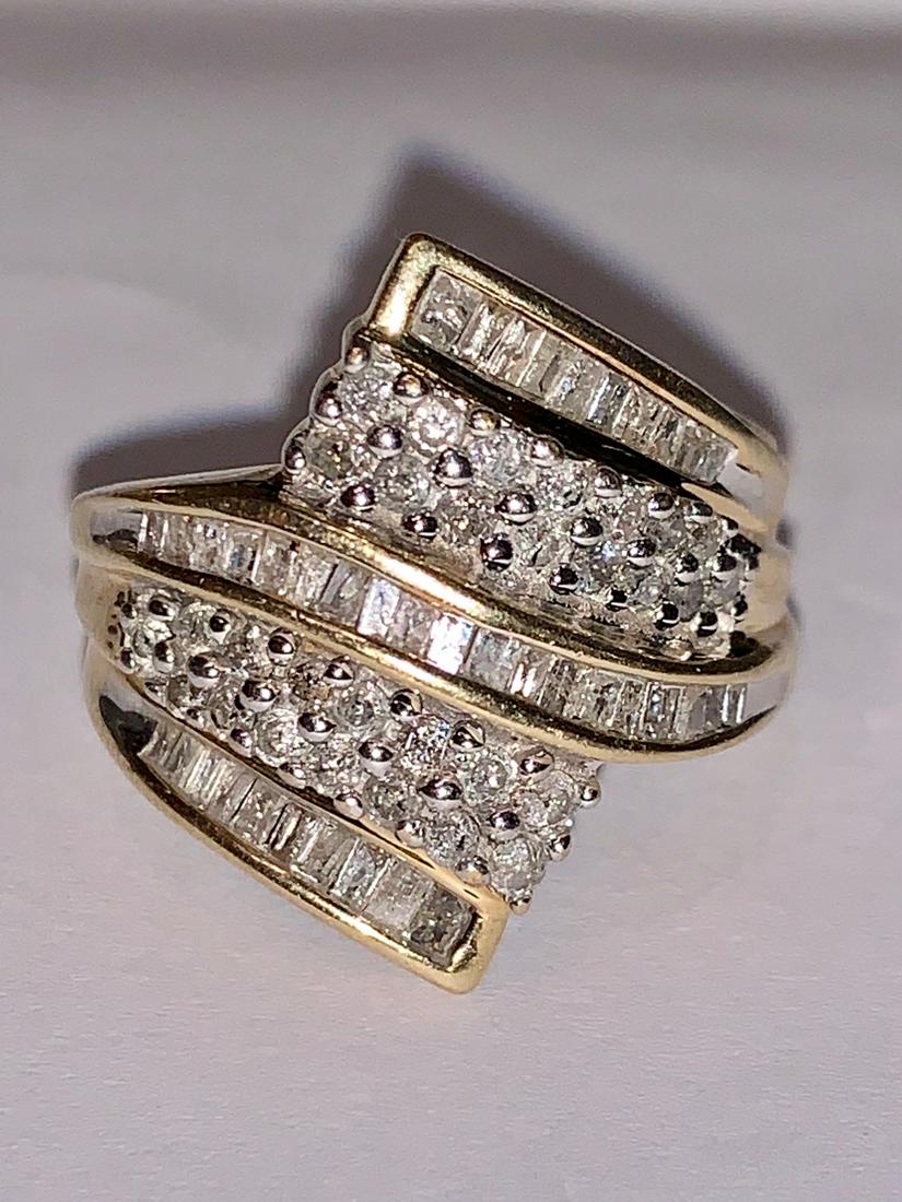 10K GOLD 1.0 TCW DIAMONDS COCKTAIL RING (1 of 4)