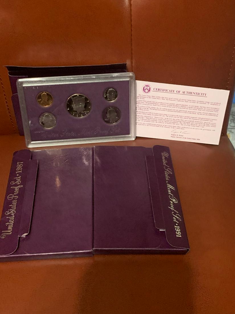 LOT OF 3 U.S. MINT PROOF SET VARIOUS DATES (1 of 4)