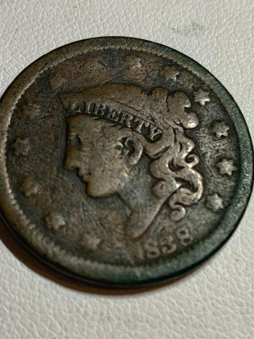 1838 U.S. ONE CENT (1 of 2)