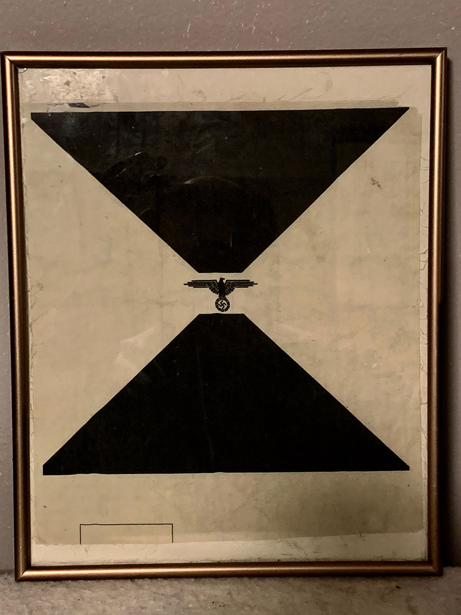 ORIG. WW2 GERMAN NAZI SS VEHICLE FLAG: ORIG. WW2 GERMAN NAZI SS VEHICLE FLAG. THIS VEHICLE FLAG IS FRAMED. BROUGHT BACK FROM A VET. IT IS IN EXCELLENT SHAPE AND OVERALL CONDITION. THE FRAME IS 11 INCHES LONG BY 9 INCHES WIDE. THIS IS A VER