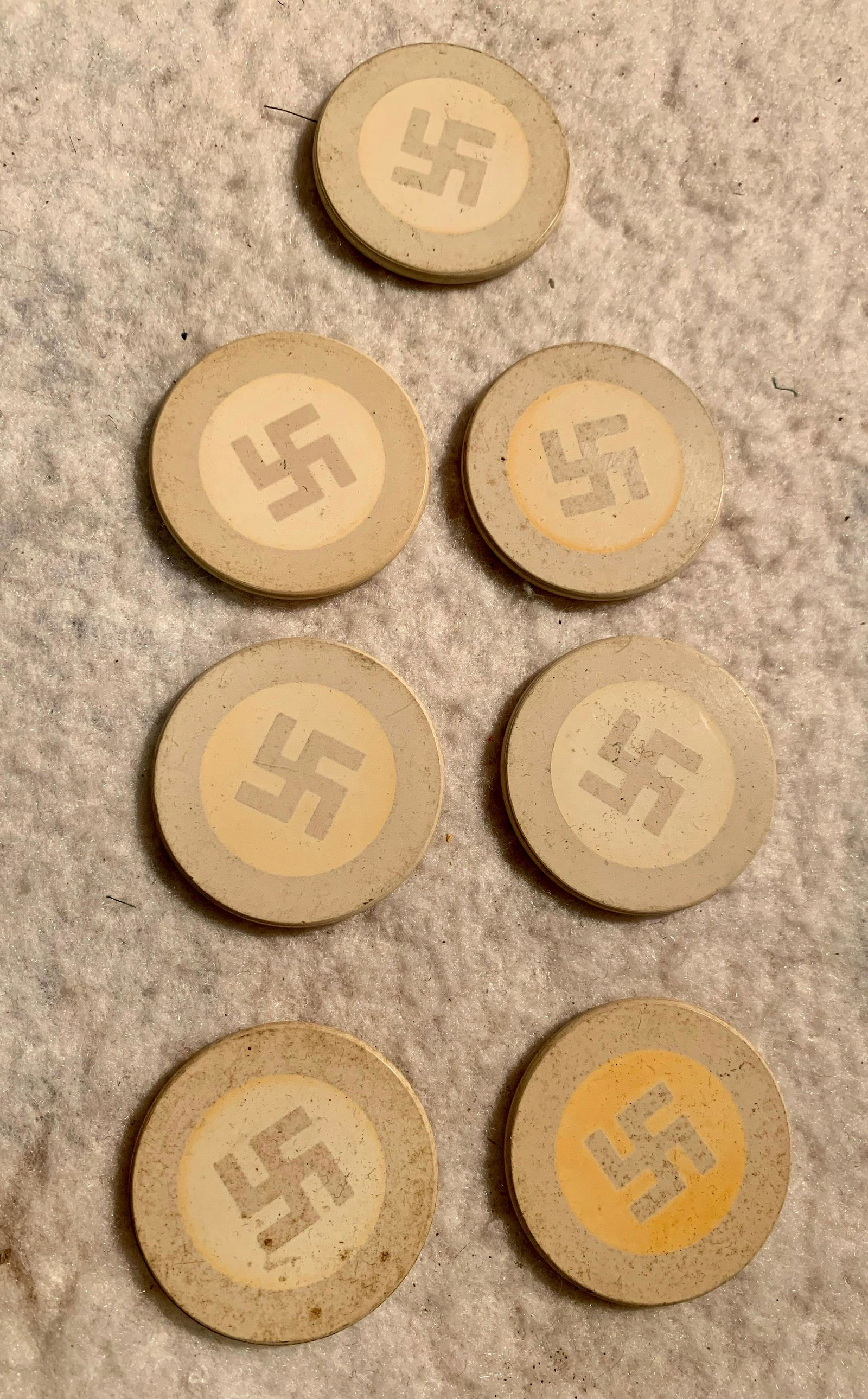 WW2 GERMAN NAZI POKER CHIPS SET Sep 08, 2019 Rare Treasures in PA