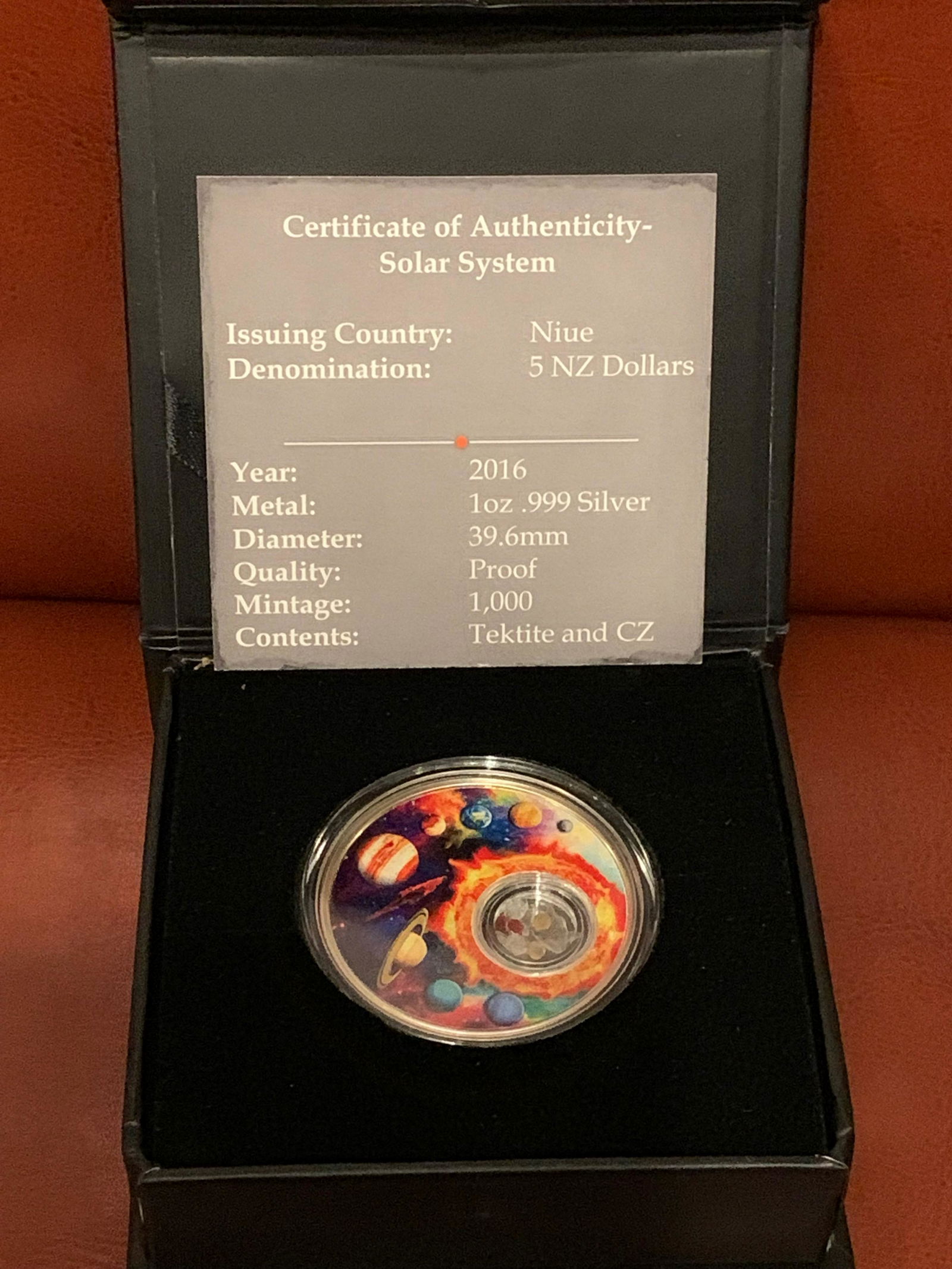 1 OZ SILVER SOLAR SYSTEM 5 NZ DOLLARS COIN (1 of 3)