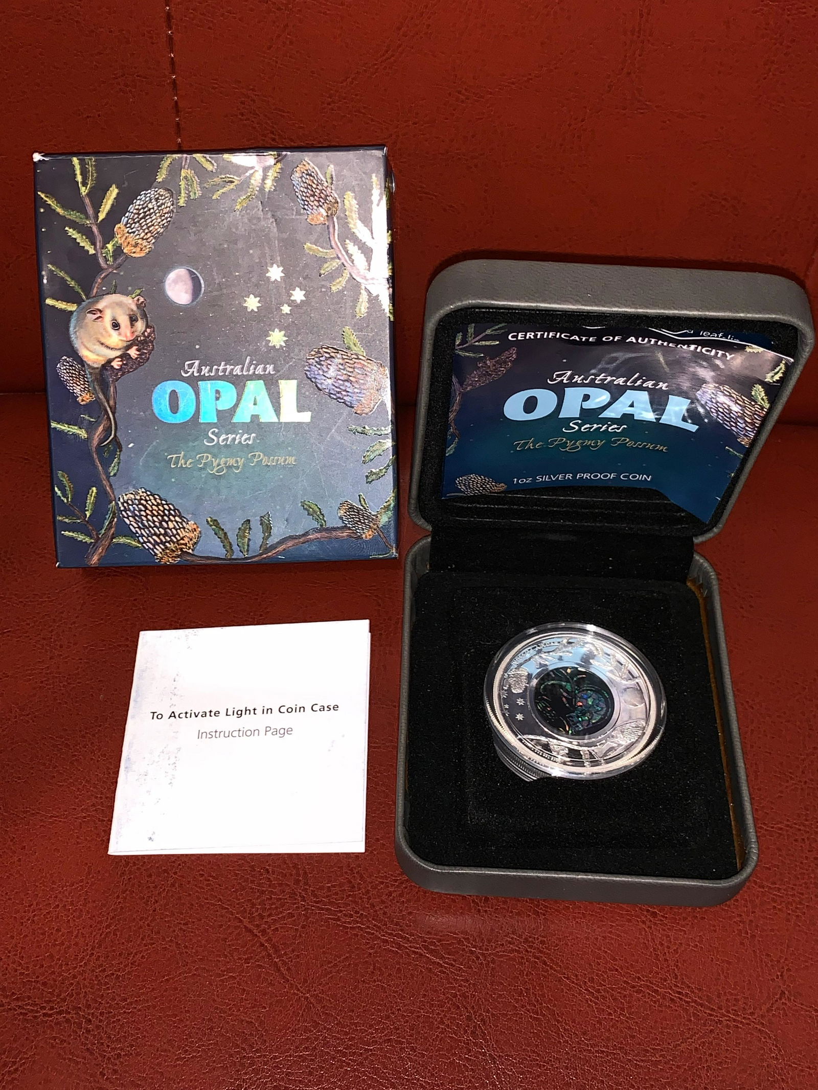 AUSTRALIAN OPAL SERIES 1 OZ SILVER PROOF ROUND COIN (1 of 3)