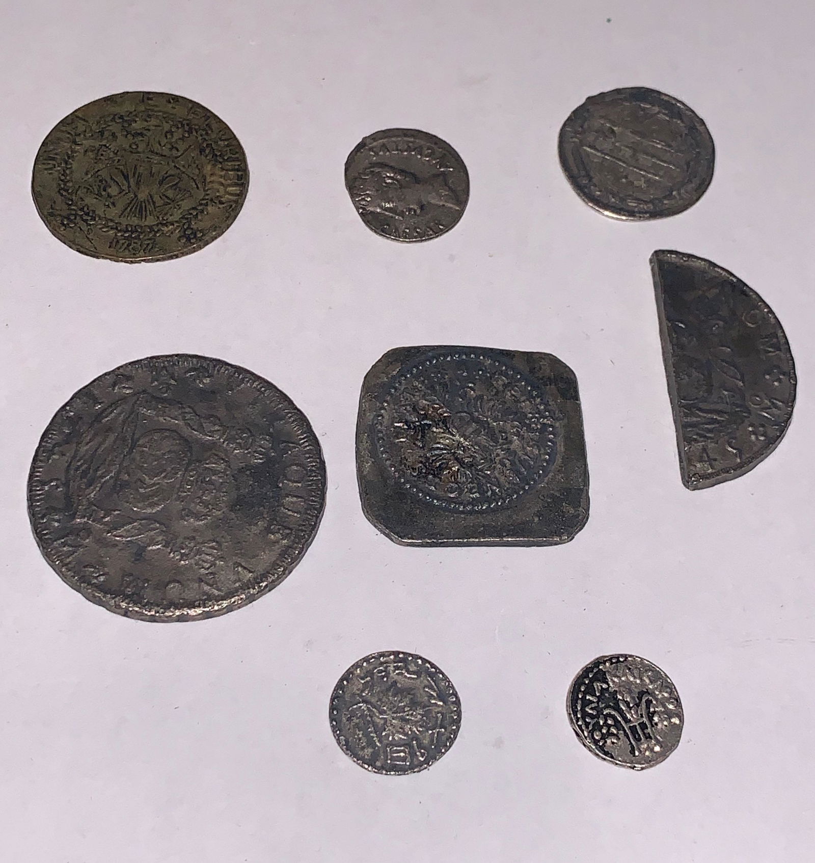 LOT OF 8 VERY OLD ANTIQUE COINS (1 of 12)