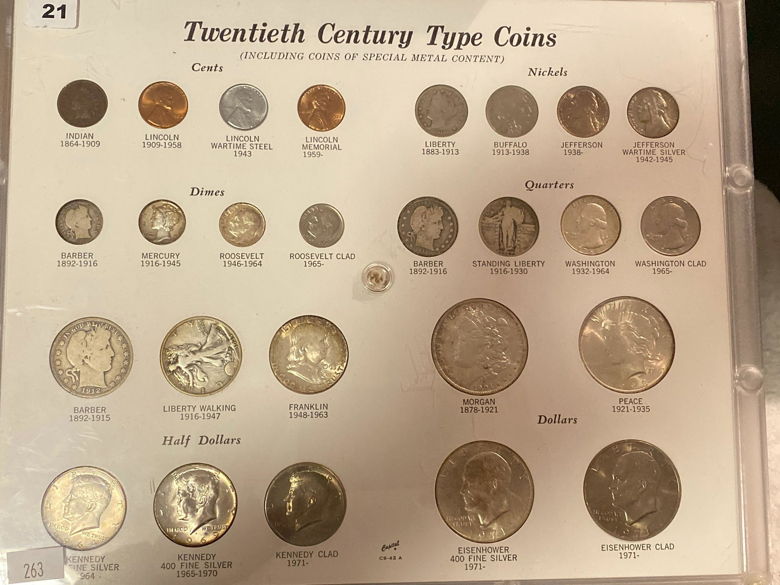 LOT OF (26) 20TH CENTURY TYPE COINS. (1 of 10)
