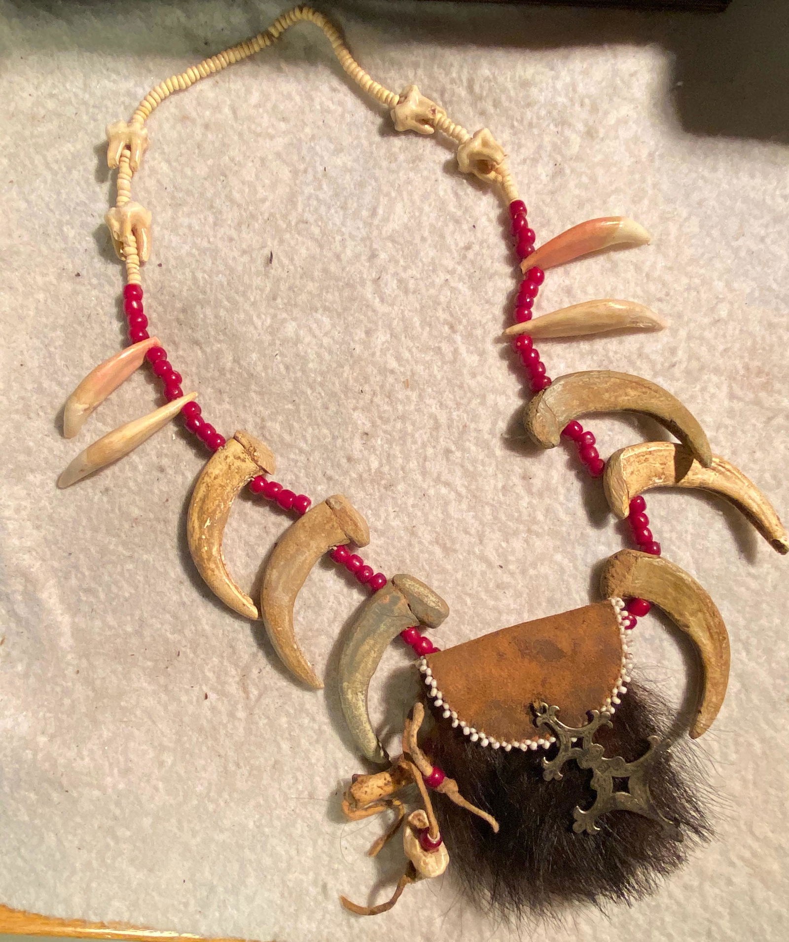 SIGNED NATIVE AMERICAN HAND-MADE NECKLACE (1 of 7)