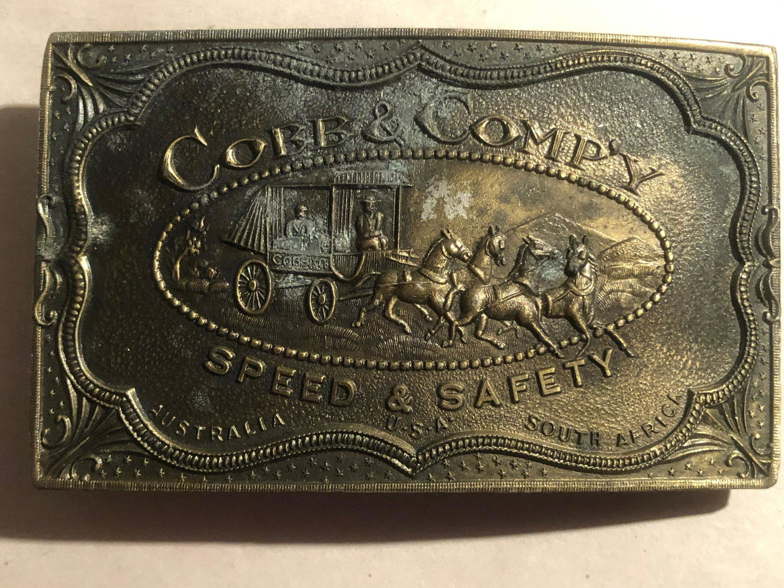 COBB AND COMPANY EQUISTRIAN BELT BUCKLE: COBB AND COMPANY EQUISTRIAN BELT BUCKLE. A GREAT ADDITION TO YOUR COLLECTION.