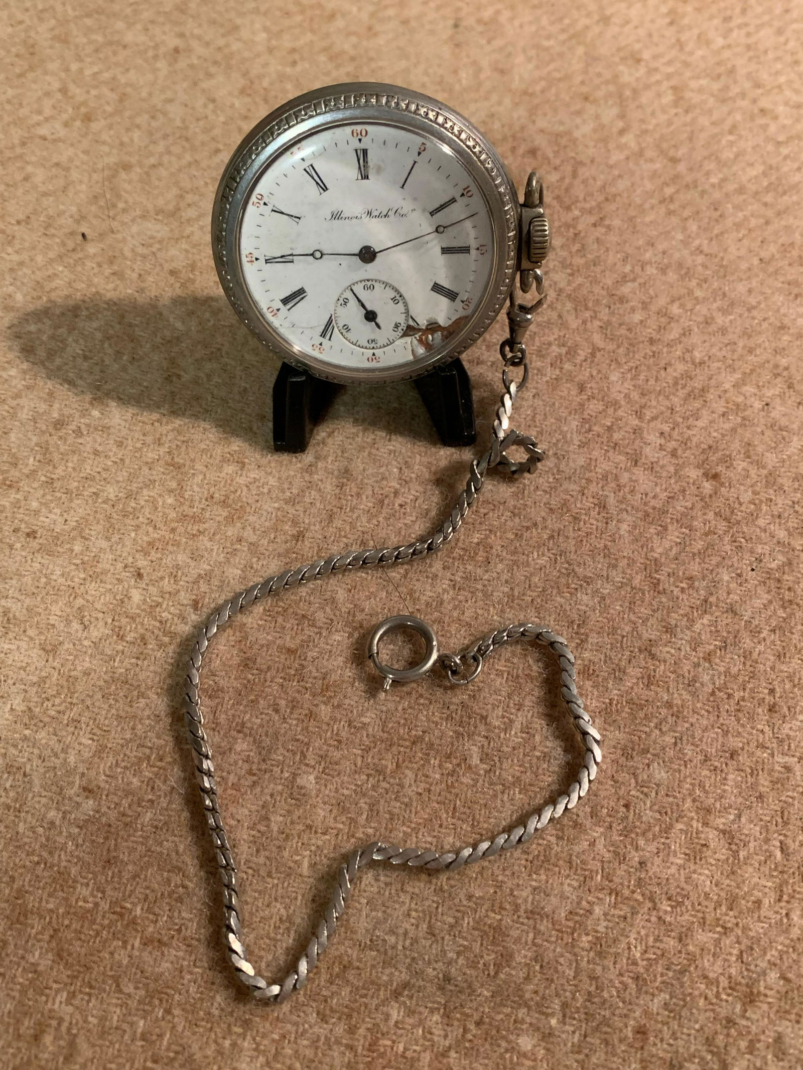 ANTIQUE ILLINOIS WATCH CO. POCKET WATCH: ANTIQUE ILLINOIS WATCH CO. POCKET WATCH. A GREAT ADDITION TO YOUR COLLECTION.