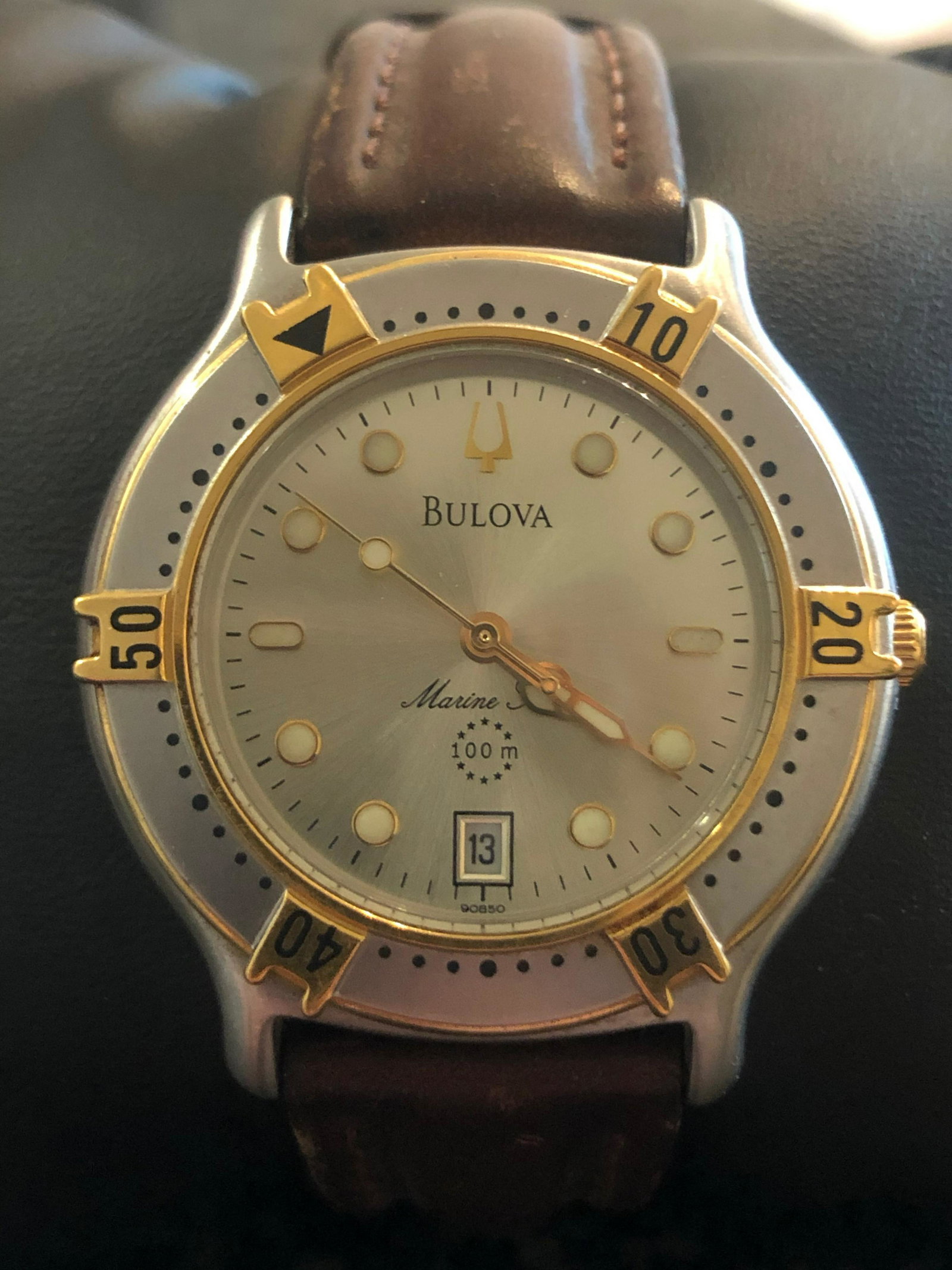 BULOVA MARINE STAR 100M DIVERS WATCH: BULOVA MARINE STAR 100M DIVERS WATCH. IN GOOD SHAPE AND OVERALL CONDITION. A GREAT ADDITION TO YOUR WATCH COLLECTION!