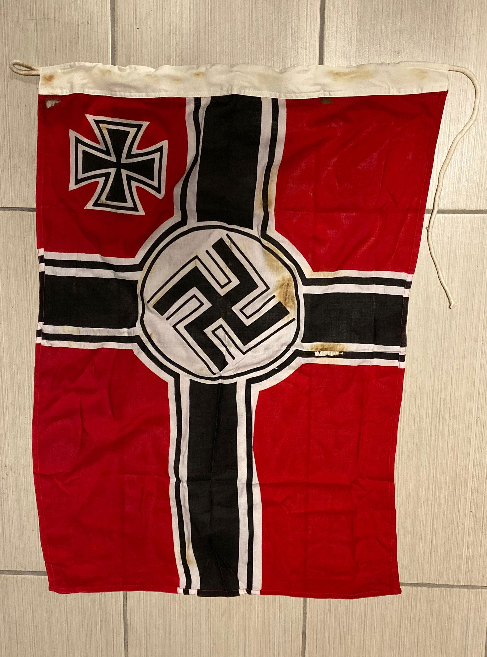 RARE WW2 GERMAN KERIGSMARINE IRON CROSS FLAG Jan 06, 2020 Rare