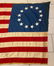 CIVIL WAR 13 STAR CONFEDERATE FLAG W/ GOLD BULLION - 10