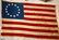 CIVIL WAR 13 STAR CONFEDERATE FLAG W/ GOLD BULLION