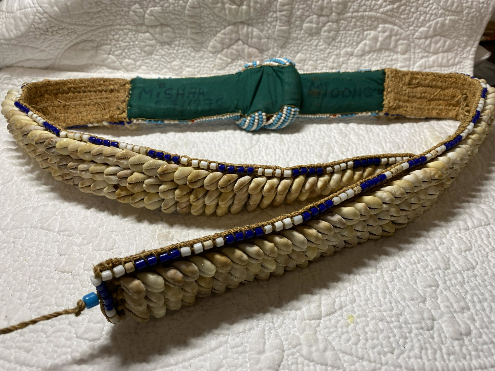 ANTIQUE TRIBAL HAND MADE SASH BELT: ANTIQUE TRIBAL HAND MADE SASH BELT. BEAUTIFUL INLAID. ALL HAND MADE. A GREAT FIND AND AN EXCELLENT ADDITION TO YOUR COLLECTION.