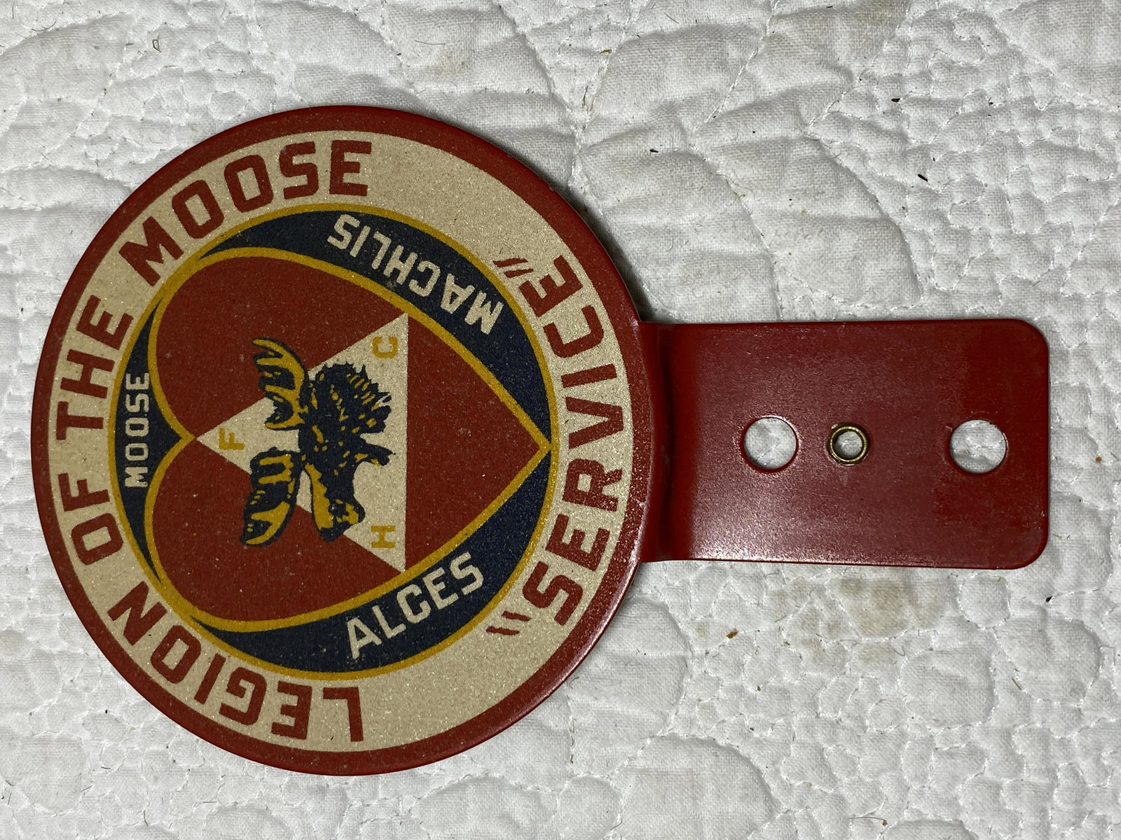 LARGE SIZED LEGION OF THE MOOSE SERVICE PLAQUE: LARGE SIZED LEGION OF THE MOOSE SERVICE PLAQUE