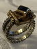 A. VAHAN 14K GOLD STERLING SILVER SAPPHIRE RING - 2