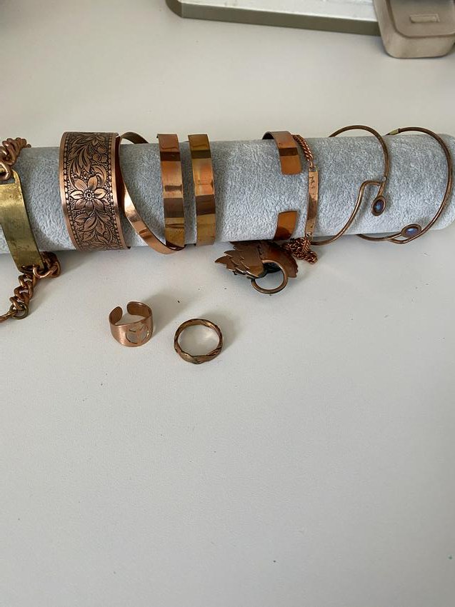 LOT OF VINTAGE COPPER DESIGNER JEWELRY (1 of 3)