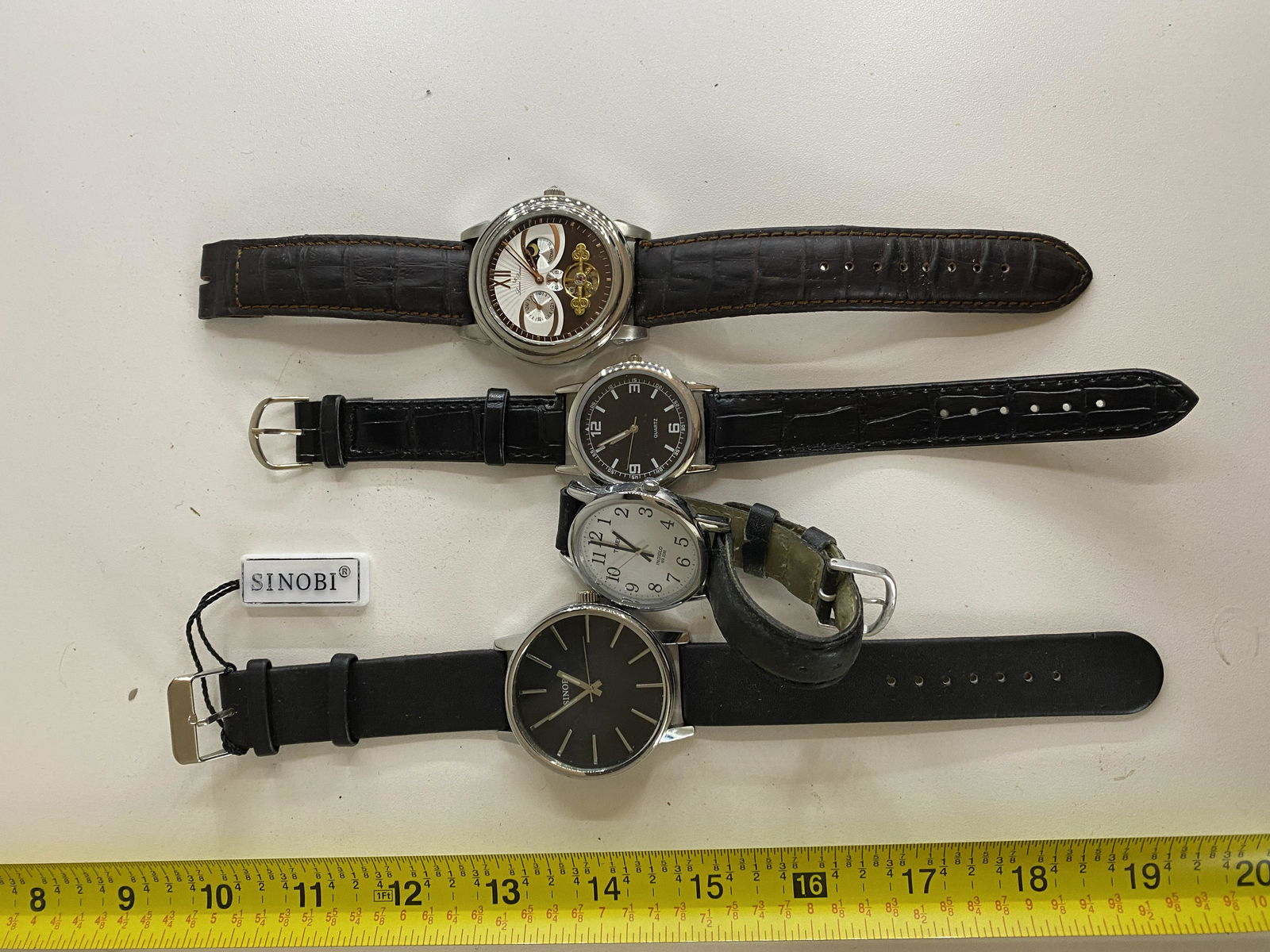 HANDSOME LOT OF MENS WATCHES - LUCIEN PICCARD, ETC. (1 of 3)