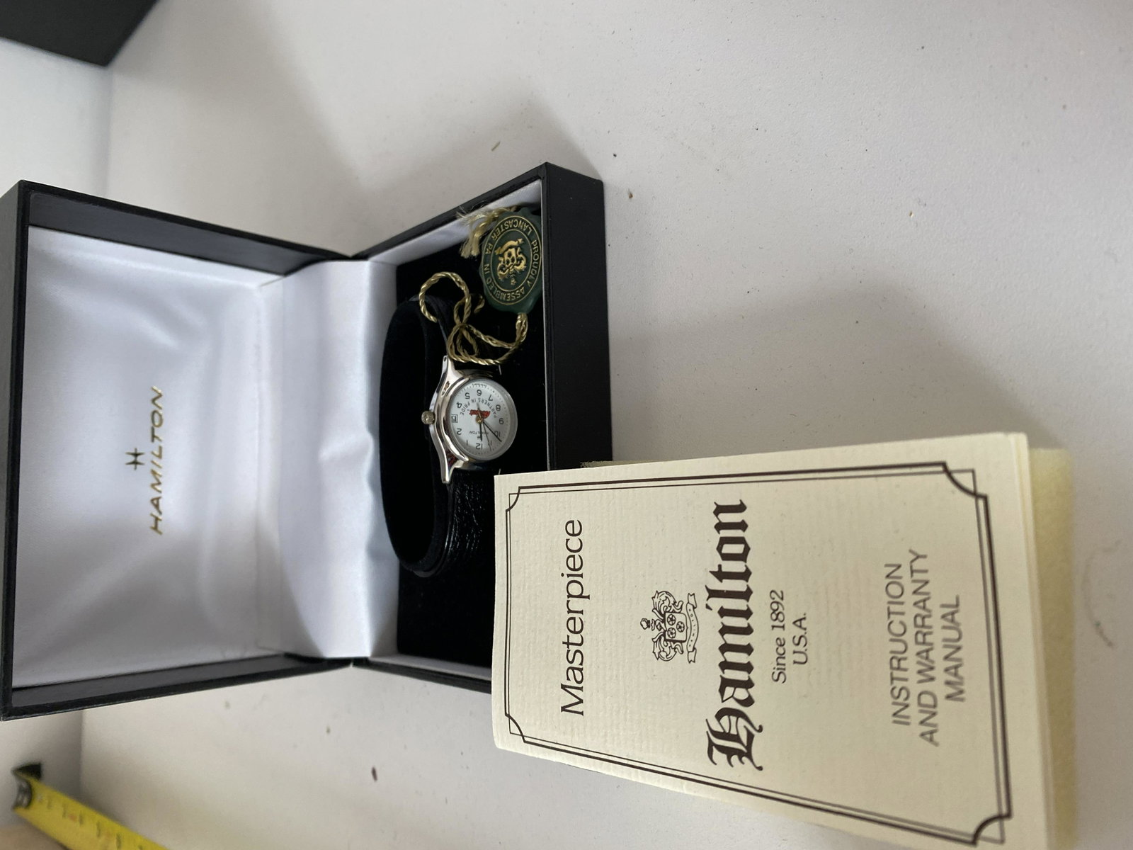VINTAGE NEW OLD STOCK LADIES HAMILTON WATCH IN BOX: VINTAGE NEW OLD STOCK LADIES HAMILTON WATCH IN BOX. A GREAT FIND AND AN EXCELLENT ADDITION TO YOUR COLLECTION.