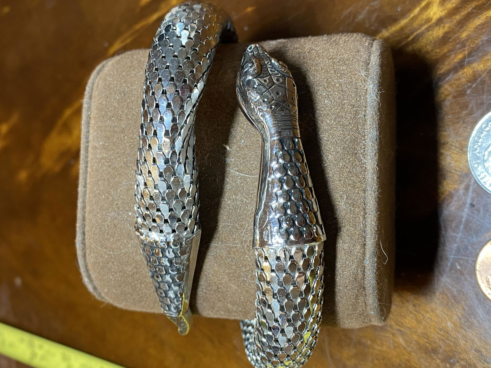 DESIGNER STERLING SILVER LADIES SNAKE BRACELET (1 of 4)