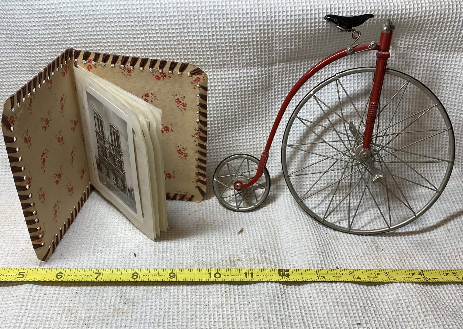 COLLECTION OF OLD MINI BICYCLE WITH PHOTO ALBUM: COLLECTION OF OLD MINI BICYCLE WITH PHOTO ALBUM