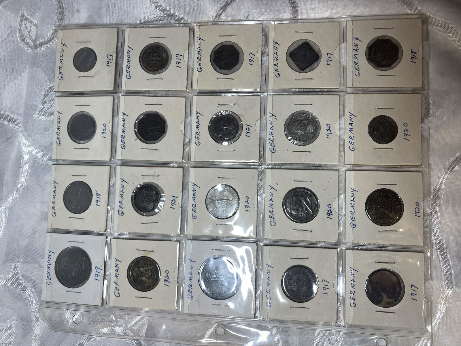 ANTIQUE COLLECTION OF GERMAN COINS (1 of 6)
