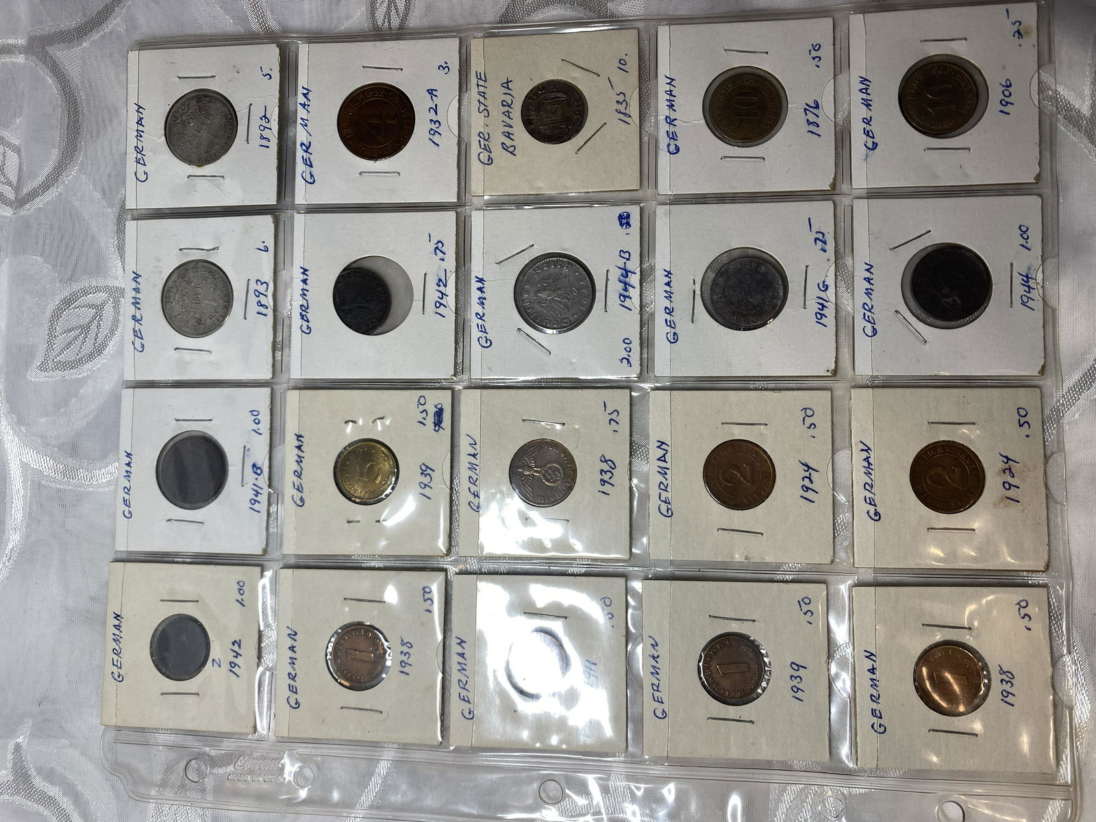ANTIQUE COLLECTION OF GERMAN COINS (1 of 8)