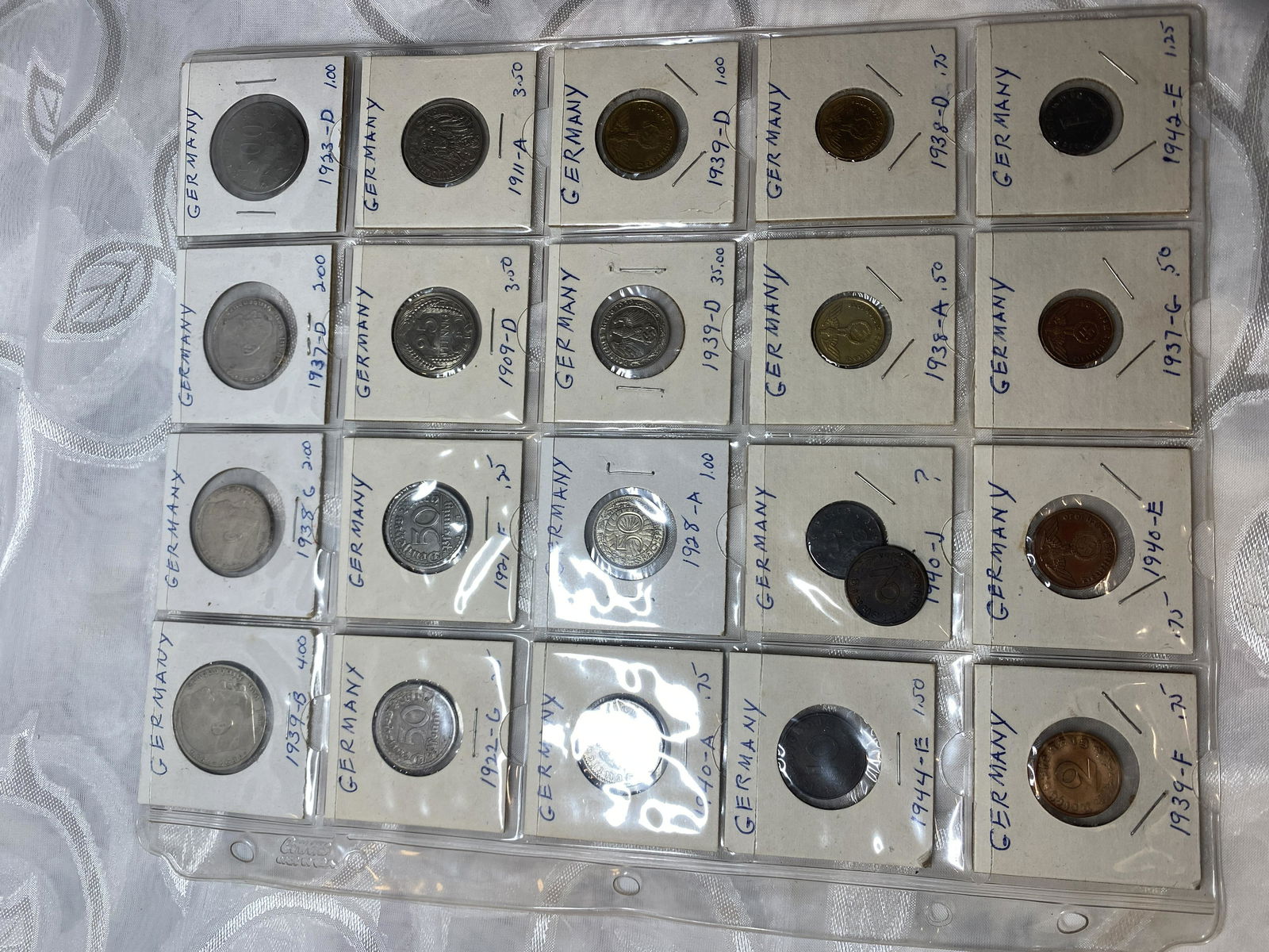 ANTIQUE COLLECTION OF GERMAN COINS (1 of 8)