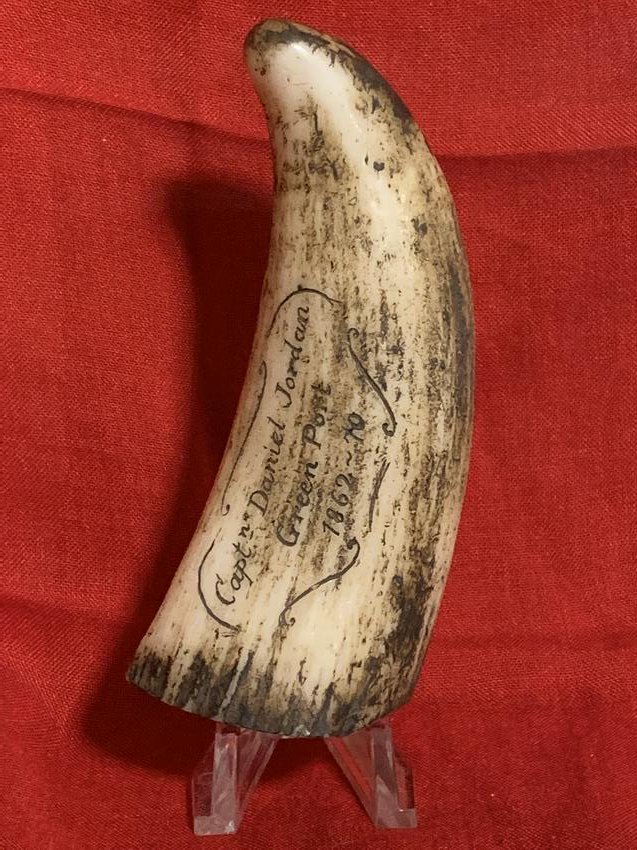 DATED 1862 CAPT. DANIEL JORDAN CIVIL WAR SCRIMSHAW: DATED 1862 CAPT. DANIEL JORDAN CIVIL WAR SCRIMSHAW. THIS SCRIMSHAW IS IN GREAT OVERALL SHAPE AND CONDITION WITH A BEAUTIFUL OVERALL PATINA. DETAILED WORK AND CRAFTSMANSHIP. PLEASE VIEW ALL DETAILED PI