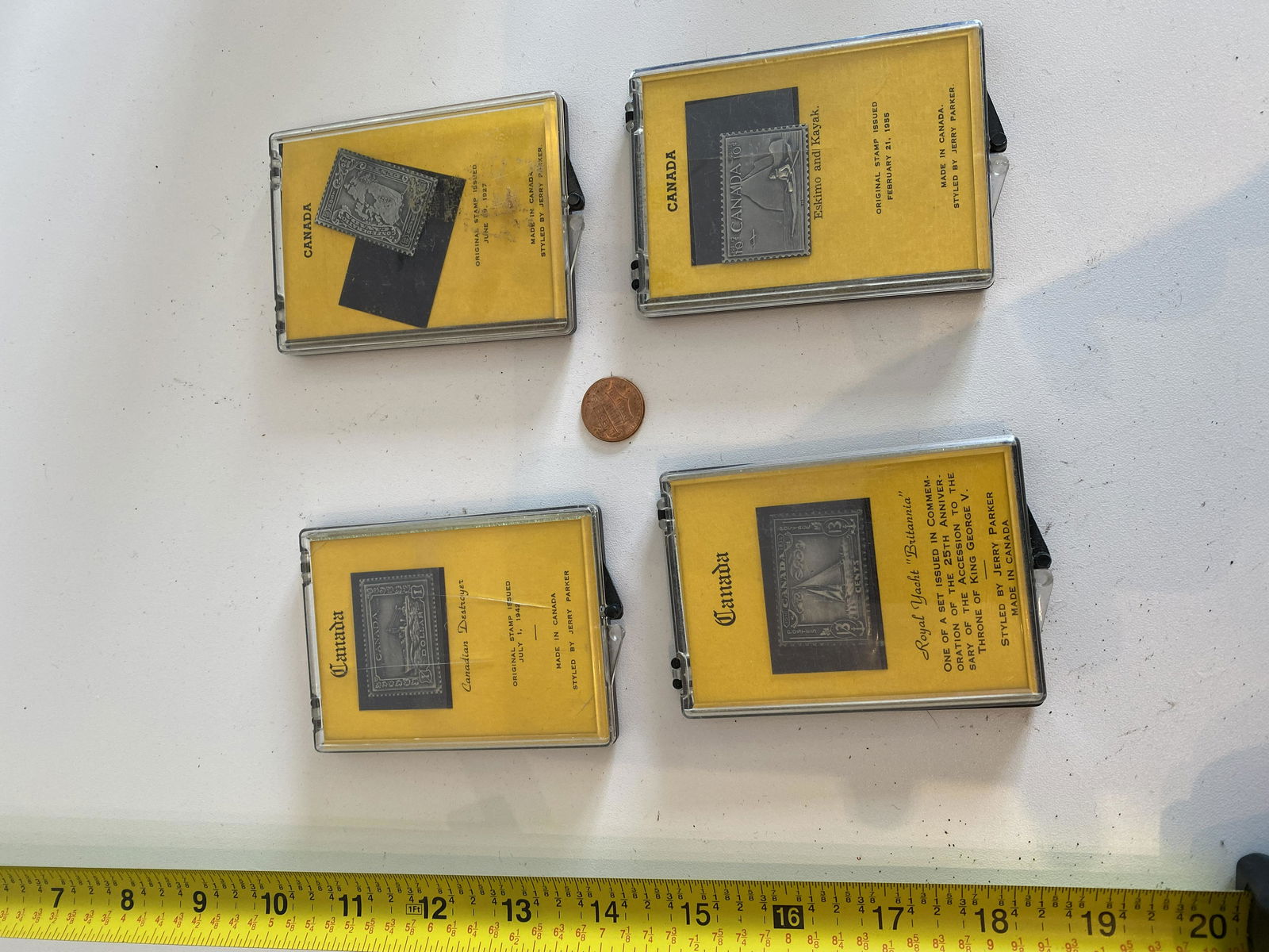 LOT OF (4) COLLECTIBLE SILVER STAMPS IN CASE (1 of 3)